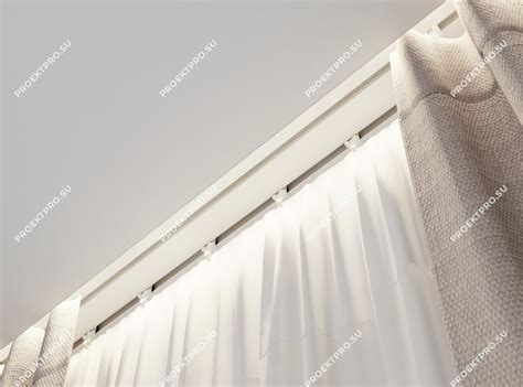 Встроенный карниз SLOTT-PARSEK для натяжного потолка