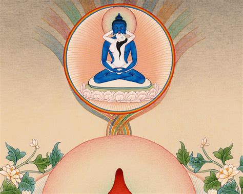 Guru Longchenpa Mantra Thangka With Jigme Lingpa And Vimalamitra