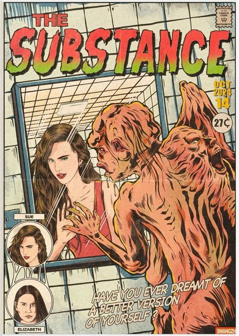 The Substance Poster In 2024 Horror Movie Posters Film Posters Art