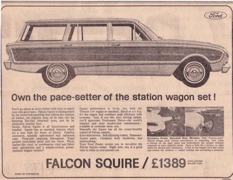 1964 Ford XM Falcon Squire Wagon Ad Very Rare XM Falcon Sq Flickr