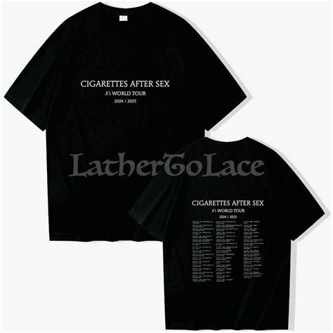 Cigarettes After Sex World Tour 2024 Unisex Oversized T Shirt Summer Music Fans Gift Etsy