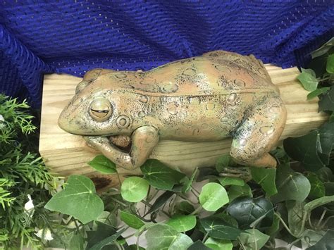 Sleeping Frog Lazy Frog Handcrafted Frog Ceramic Frog Home And