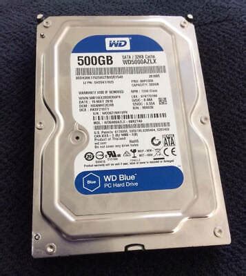 WD5000AZLX-08K2TA0 DCM: HHNNKT2CEB WCC6Z Western Digital 500GB NT* | eBay