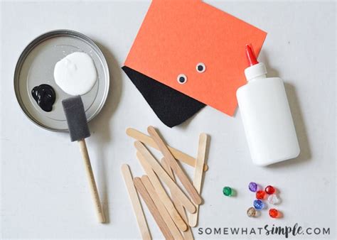 Easy Popsicle Stick Snowman Ornament Craft - Somewhat Simple