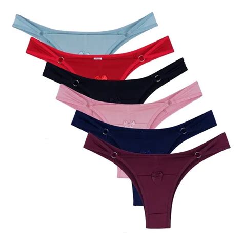 Kit Calcinha Modelo Tanga Fivelas Na Lateral Lingerie Parcelamento Sem Juros