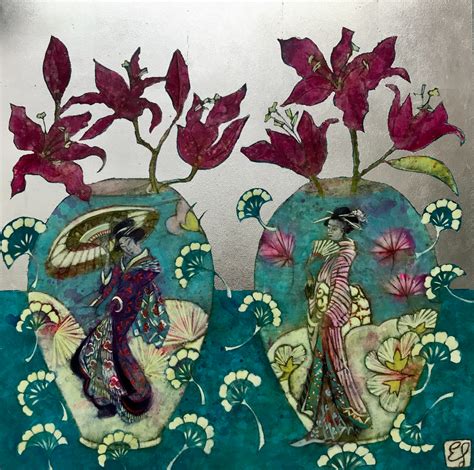 Emma Forrester Silver Linings Geisha Painting Buy No Naked Walls