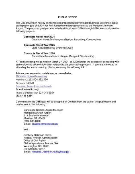 Public Hearing Notices & Decisions | City of Meriden, CT