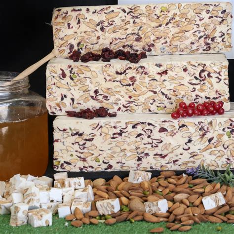 Nougat Blanc Tendre Aux Cranberries Laurmar Vente En Ligne Au Kilo