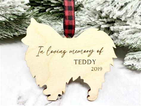 Pomeranian Memorial Ornament Pomeranian Ornament Pomeranian Etsy