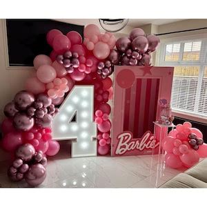 Pink Balloons Arch Kit 160pcs Hot Pink Balloon Garland Kit Metallic Rose Gold Confetti Balloons