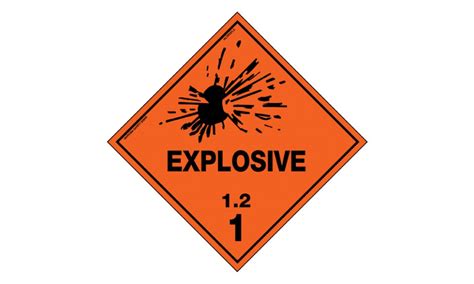 Hazchem Labels Explosive 2 Hazchem Signs Uss