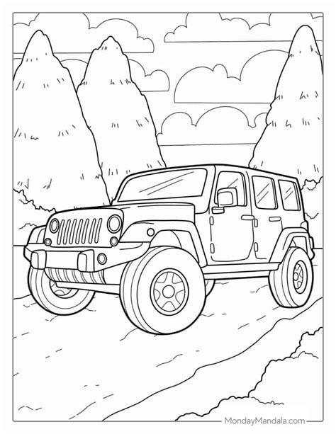 52 Car Coloring Pages Free PDF Printables