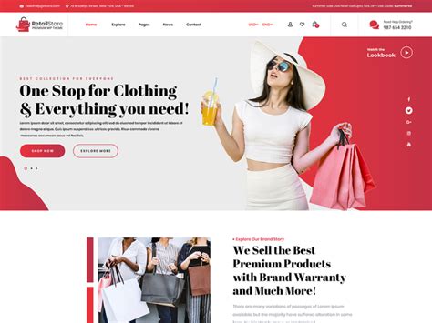buy shop wordpress theme  representing  store   vwthemes