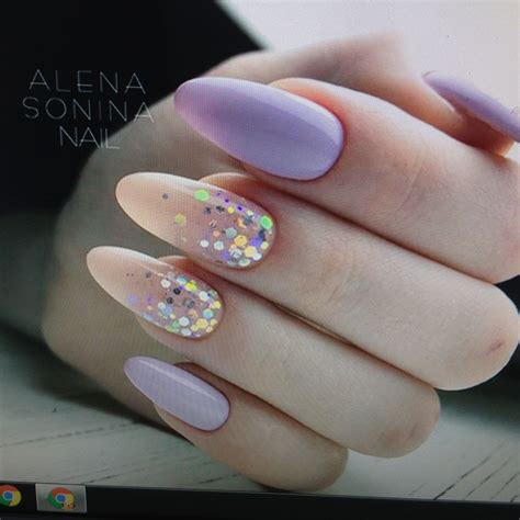 Pin by Татьяна К on Маникюр | Confetti nails, Purple nails, Nails