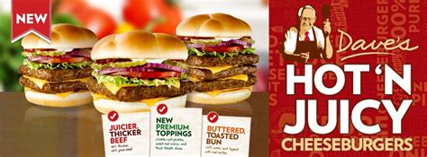 Wendys Introduces Daves Hot N Juicy Cheeseburgers