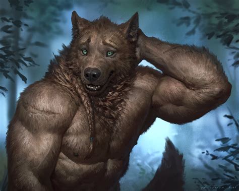 Buff Werewolf Drawing