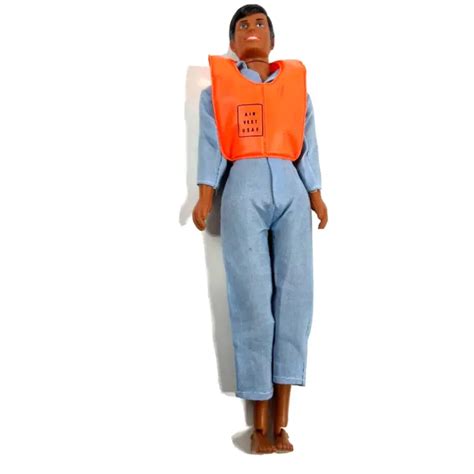 Vintage Rare Ken Clone Barbie Doll Usaf Vest Moveable Legs Fully