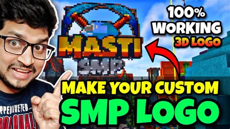 create   custom minecraft smp logo minecraft logo