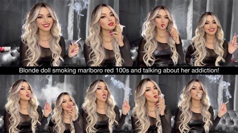Watch Blonde Doll Smoking Marlboro Red S And Talking About Her Addiction Porn Video