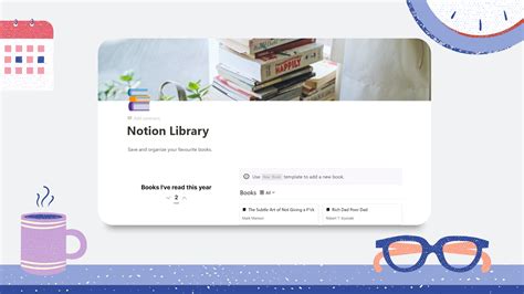 Notion Library Template Free Notion Template Prototion