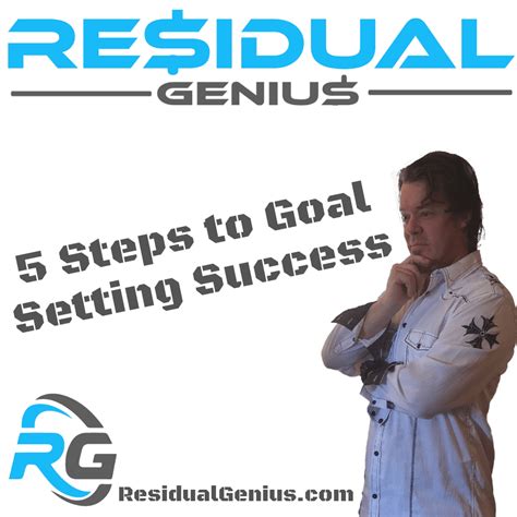 Steps To Goal Setting Success Zach Loescher Residual Genius Zach