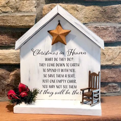 Christmas In Heaven Heaven Sign Christmas Decor Etsy In 2021