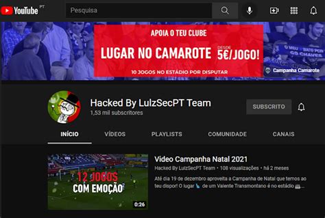 Hackers Invadem Canal Oficial Do Desportivo De Chaves No YouTube