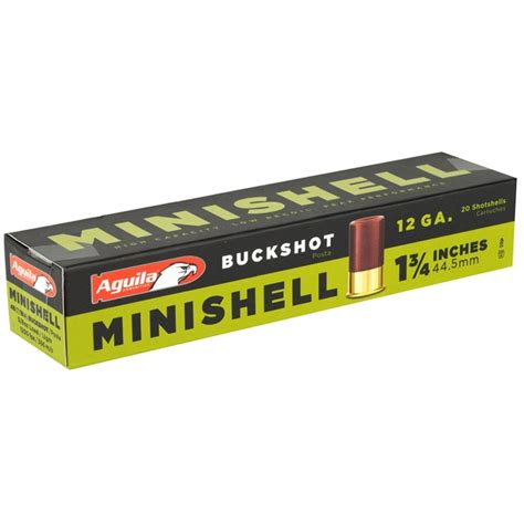 Aguila Minishell 12 Gauge Ammo 1-3/4" #4B #1B Buckshot