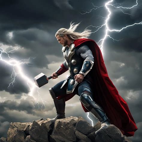 Download Ai Generated Lightning Thor Royalty Free Stock Illustration