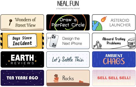 Fun tools by Neal Fun - Swipe File