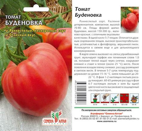 Томат Буденовка: описание сорта, урожайность и другие характеристики