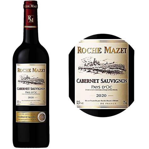 Prix cassé Roche Mazet IGP Pays dOc Cabernet Sauvignon rouge 2020