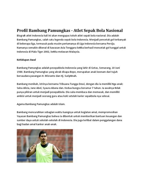 Profil Dan Biodata Bambang Pamungkas Pdf