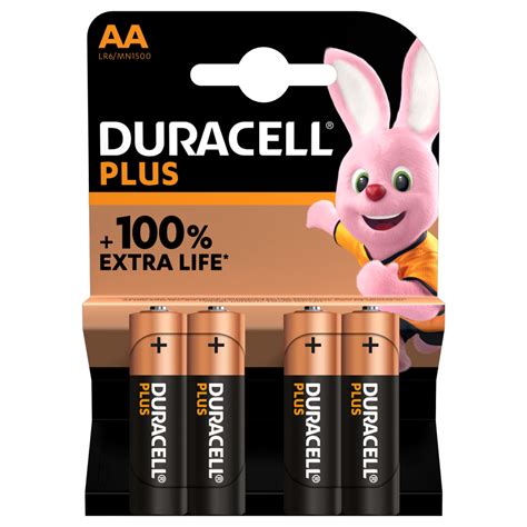 AA-alkalinebatterijen - Duracell Plus-batterijen