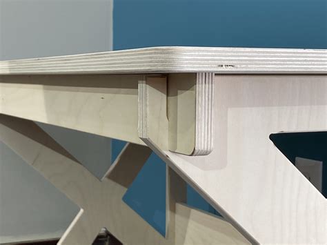 Modern Plywood Desk Home Office Desk Minimalist Desk Etsy
