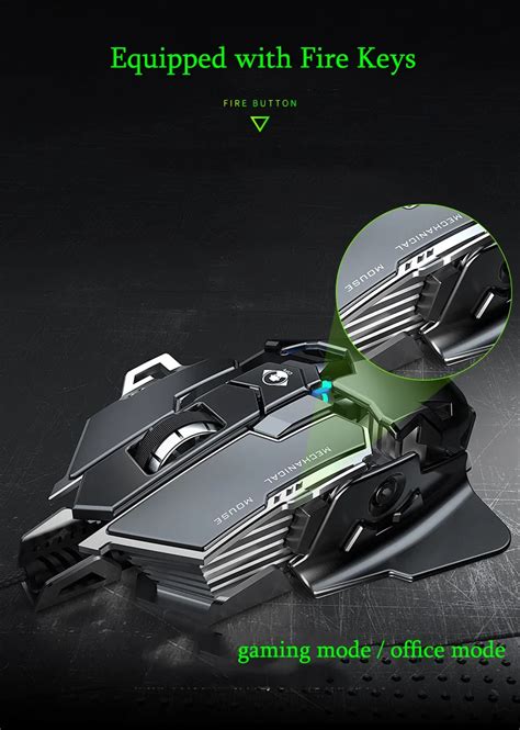 Мышь механическая проводная с RGB-подсветкой, 12800 DPI, USB | AliExpress