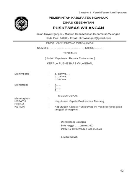 1contoh Format Surat Keputusan Pdf