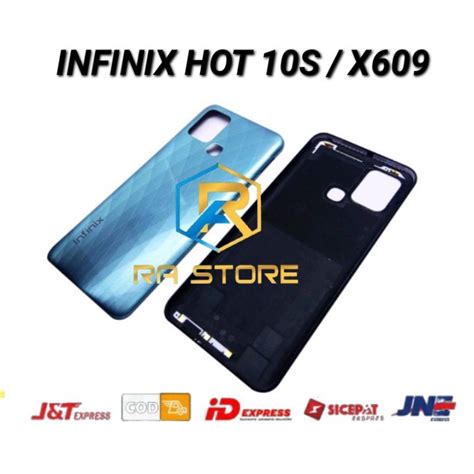Backdoor Close Back Infinix Hot 10S X689 Backcover Tutup Kesing Housing Back Door Back Cover
