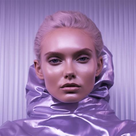Premium Ai Image Stunning Blond Woman With Pale Skin And Pale Makeup