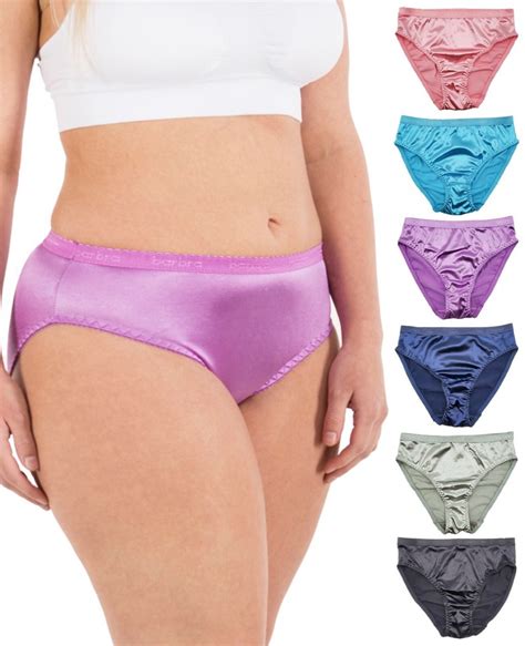 Womens Silky Sexy Satin Bikini Panties S Plus Size Women Underwear Multi Pack Ebay