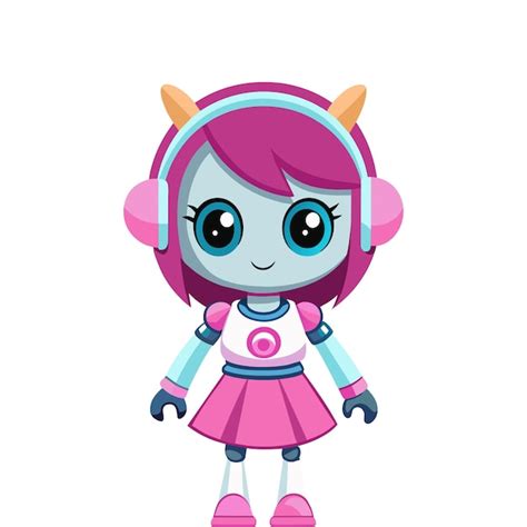 Cute Robot Girl Vectors And Illustrations For Free Download