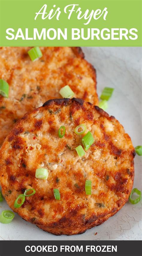 Air Fryer Frozen Salmon Burger In 15 Minutes Or Less Frozen Salmon Cooking Salmon Salmon