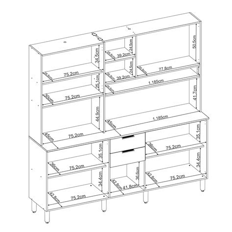 Cozinha Compacta Amora Portas Gavetas Am Ndola E Nude