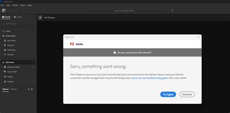 Lightroom Screens Remains Blank And Says Im Not C Adobe Community