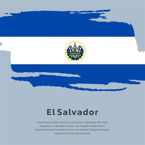 Illustration of El Salvador flag Template 13348696 Vector Art at Vecteezy