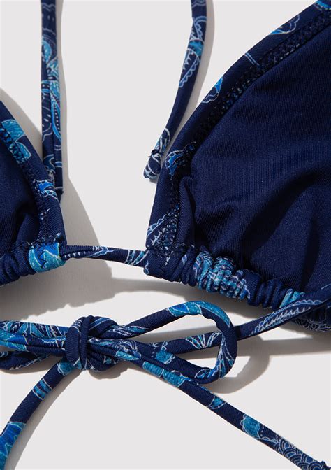 Kadın Mavi Bikini Üstü