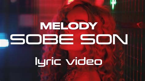 Melody Sobe Son Letra Lyric Video YouTube