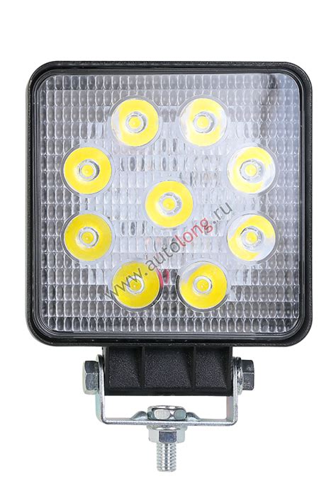Фара дополнительная рабочего света диодная 12-24В квадратная ...