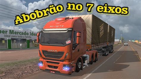 Iveco No Bitrem Eixos Arqueada Transportando T De Cenoura Mapa Rbr