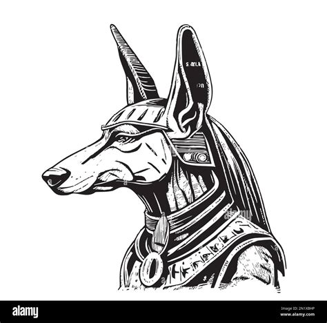 Egyptian God Anubis Drawing